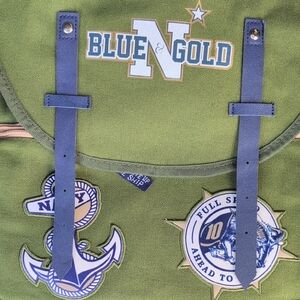 Navy Blue&Gold Backpack